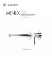 Newform MINI-X 61330E Instructions Manual