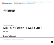 Yamaha MusicCast VAR 40 Owner's Manual