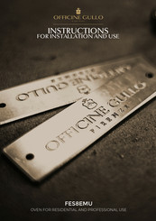 Officine Gullo FES8EMU Instructions For Installation And Use Manual