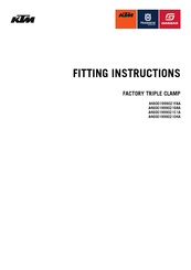KTM A4600199902104A Fitting Instructions Manual