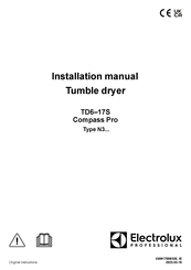 Electrolux Professional Compass Pro TD6-17S Installation Manual