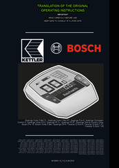 Bosch KETTLER KB111-ZAKW Series Translation Of The Original Operating Instructions