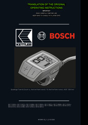 Bosch KETTLER KB117-ZCKD Series Translation Of The Original Operating Instructions
