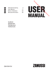 Zanussi ZBA15041SV User Manual