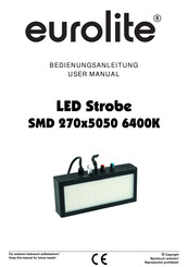 EuroLite LED Strobe SMD 270x5050 6400K User Manual