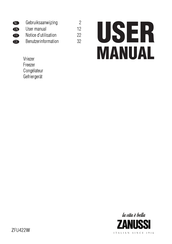 Zanussi ZFU422W User Manual