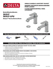 Delta Kitano 563LF-LPU Series Installation Notes