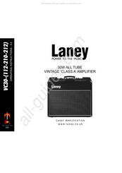 Laney VC30-212 Operating Instructions Manual