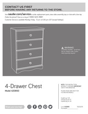 Sauder 420850 Assembly Instructions Manual