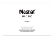 Magnat Audio MCD 750 Important Notes For Installation & Warranty Card