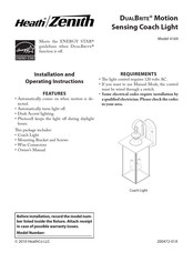 Heath Zenith DualBrite 4169 Installation And Operating Instructions Manual