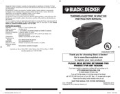 Black & Decker TC204B Instruction Manual