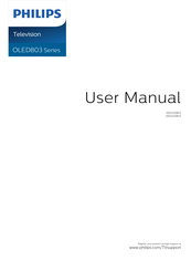 Philips OLED803 Series User Manual