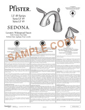 Spectrum Brands Pfister SEDONA LF 49 Series Manual