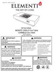 ELEMENTI Plus OFG416NG Owner's Manual