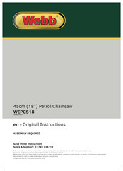 Webb 1938301001 Original Instructions Manual