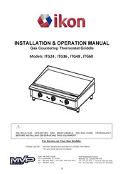 MVP ikon ITG36 Installation & Operation Manual