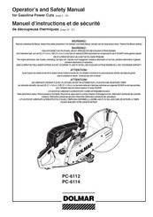 Dolmar PC-6112 Operator's And Safety Manual