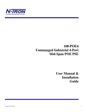 N-Tron 100-POE4 User Manual & Installation Manual