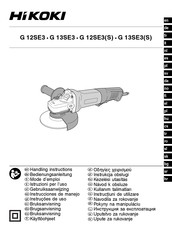 HIKOKI G 13SE3S Handling Instructions Manual