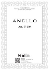 Gessi ANELLO 63469 Bath Mixing Program