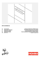 Franke FMY 45 MW BR SA User Manual