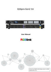 RGBlink Q16pro Gen2 1U User Manual