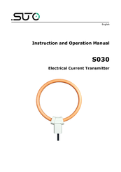 SUTO S554 0156 Instruction And Operation Manual