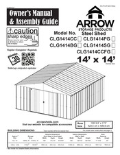 Arrow Storage Products CLG1414CCFG Owner's Manual & Assembly Manual