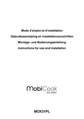 INDU+ mobiCook MCK31PL Instructions For Use And Installation