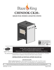 Blaze King CHINOOK CK20.1 Manual