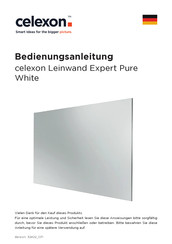 Celexon Expert Pure White Operating Instructions Manual