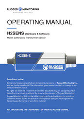 RUGGED MONITORING 5000 Gen5 Operating Manual