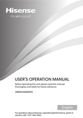 Hisense HMS016M6RVE User's Operation Manual