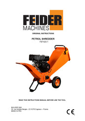 Feider Machines FBT420-1 Original Instructions Manual