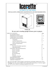 Icerette 88 Installation, Operation, Maintenance And Troubleshooting