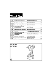 Makita DTW300TX2 Instruction Manual