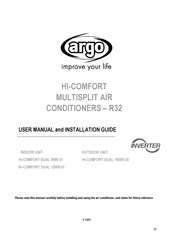 Argo HI-COMFORT DUAL 14000 UE User Manual And Installation Manual