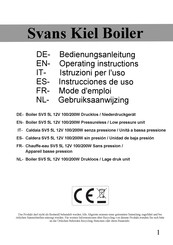 Svans Kiel SV5 Operating Instructions Manual