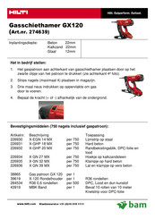 Hilti GX120 Operating Instructions Manual