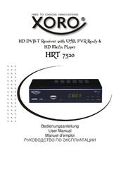 Xoro HRT 7520 User Manual