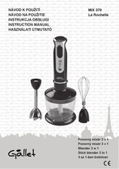 Gallet La Rochelle MIX 370 Instruction Manual