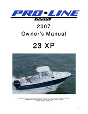 Pro-Line Boats 23 XP 2007 Owner's Manual