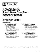 Altronix AL1024ULACMCB Installation Manual