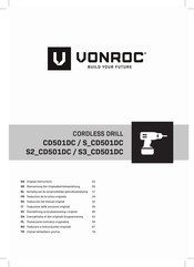 VONROC S2 CD501DC Original Instructions Manual
