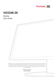 ViewSonic VG3248-2K User Manual