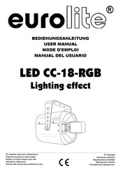EuroLite LED CC-18-RGB User Manual