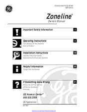 GE Zoneline 5200 Series Owner's Manual