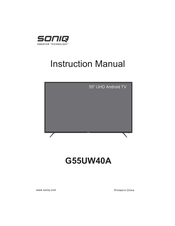 SONIQ G55UW40A Instruction Manual