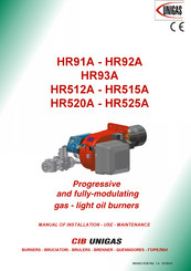 Unigas HR93A Manual Of Installation - Use - Maintenance